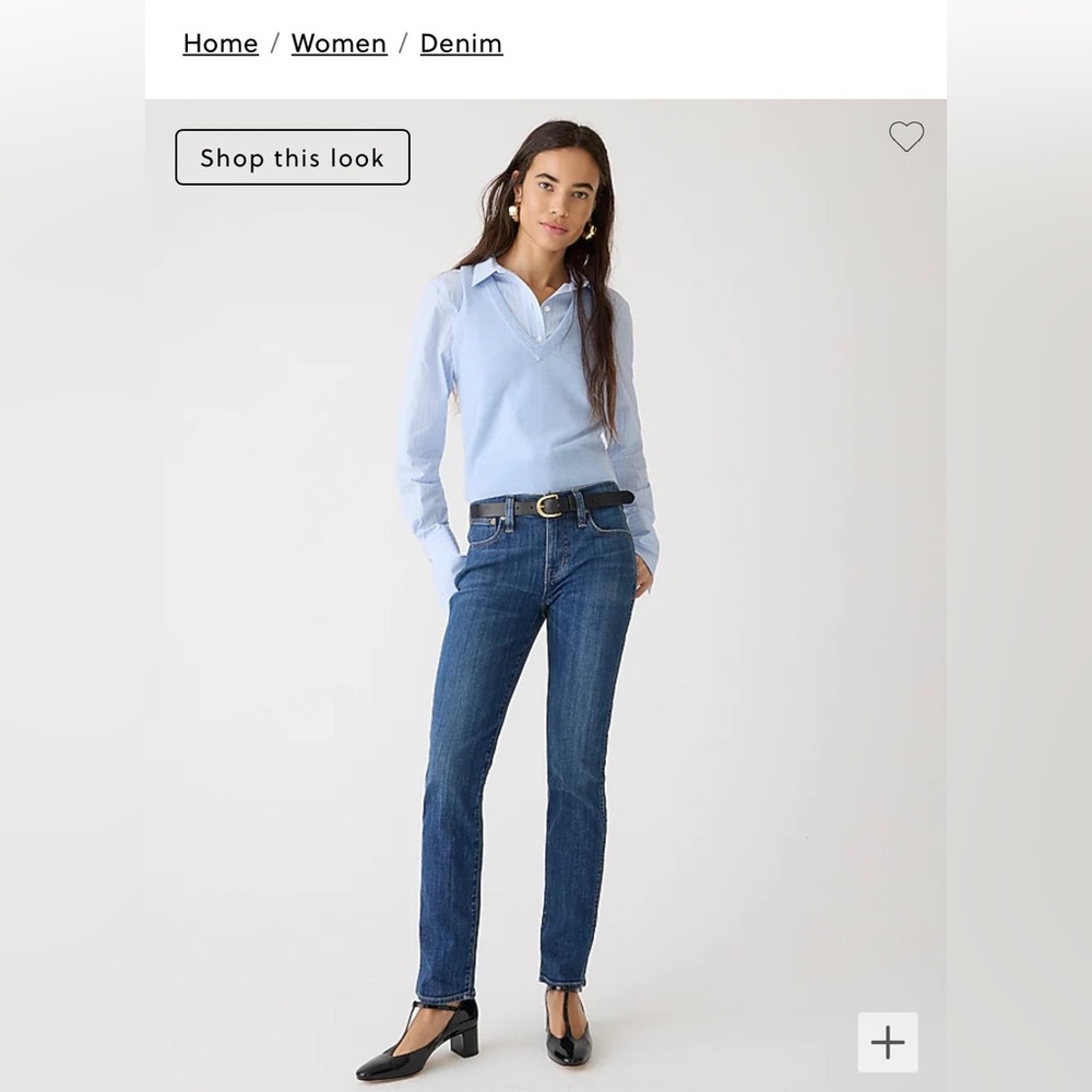 J crew 9" vintage slim-straight jean in color Wakeman wash brand new size 34